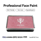 Anka Bella professional pearl coral pink face paint, skin friendly non-toxic hypoallergenic, FDA LHAMA CPC MSDS CPSR certified, size 80x50x17mm