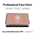 Anka Bella Pearl Brick‑Red face paint, skin‑friendly non‑toxic hypoallergenic with FDA CPSR MSDS LHAMA CPC certification size 80*50*17mm