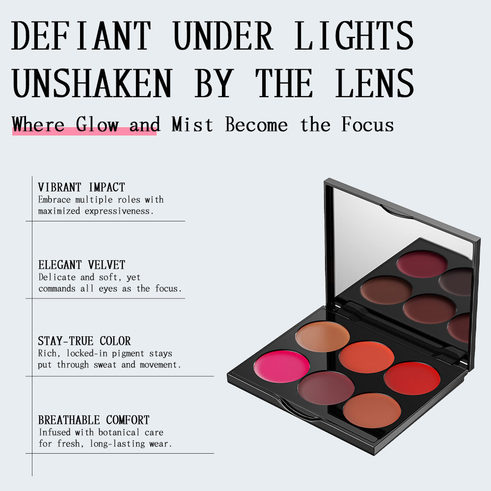Spotlight 6-Color Lip Palette – Anka Bella