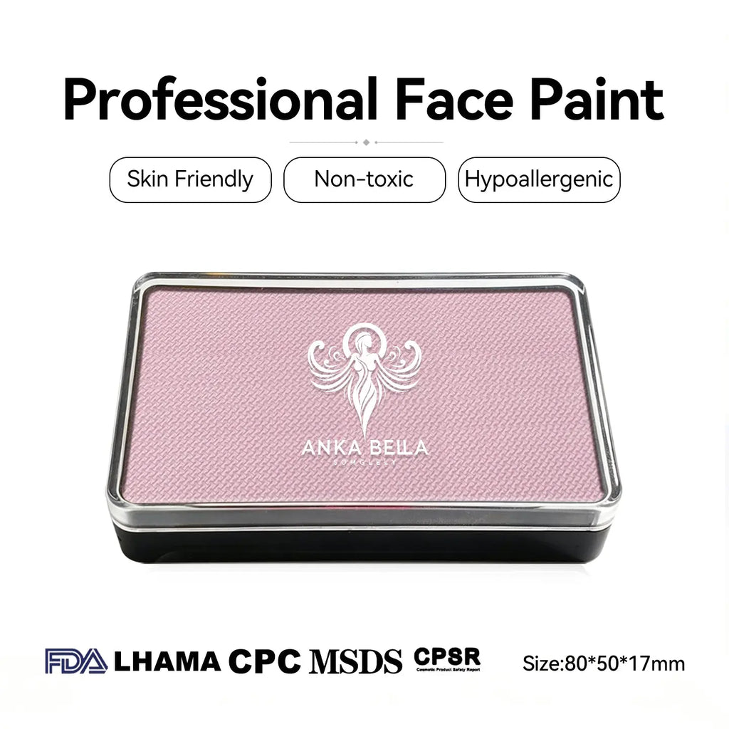 Anka Bella professional matte nude pink face paint palette, skin friendly non-toxic face body paint