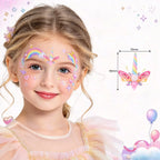 Anka Bella Christmas Forehead Gems, Self Adhesive Face Gems Stickers for Kids Holiday Party（副本） Anka Bella