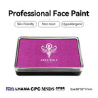 Anka Bella Pearl Light Magenta face paint, skin‑friendly non‑toxic hypoallergenic with FDA CPSR MSDS LHAMA CPC certification size 80*50*17mm