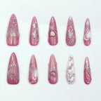 Gilded vine nails Anka Bella