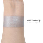 Anka Bella Pearl Silver‑Gray face paint arm swatch, cool shimmer pearl metallic silver‑gray body paint sample on skin