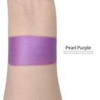 Anka Bella Pearl Purple face paint arm swatch, rich shimmer pearl purple body paint sample on skin