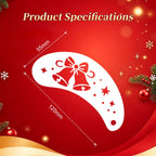 Size specification of Anka Bella Christmas face paint stencil