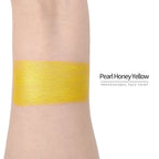 Anka Bella Pearl Honey‑Yellow face paint arm swatch, warm shimmer pearl honey golden body paint sample on skin