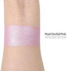 Anka Bella Pearl Orchid Pink face paint arm swatch, soft shimmer pearl orchid pink body paint sample on skin