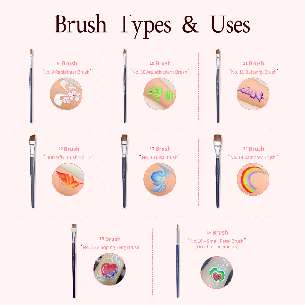 Special pen for children's facial painting, face painting brushes