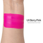 Anka Bella UV Berry‑Pink Solid Face Paint 50g, Water‑Based Non‑Toxic Hypoallergenic UV Glow Body Paint Cake for Professional Face Painters Rave Halloween Party Anka Bella