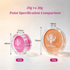 Anka Bella 20g vs 30g pink face paint refill size comparison chart
