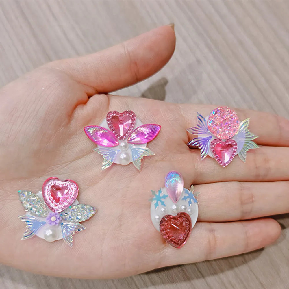 Kit 3D de pegatinas de diamantes y flores para pintar la cara