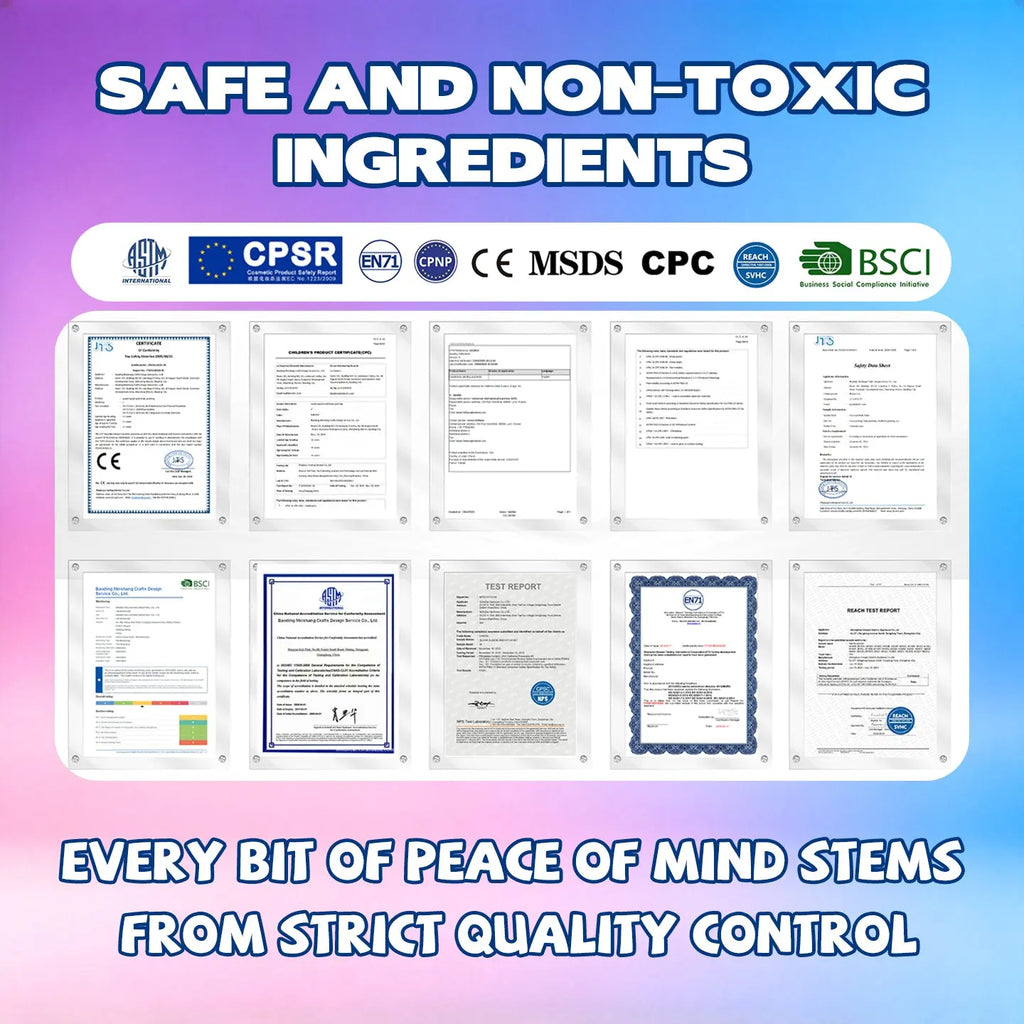 Anka Bella face paint safety certifications CPSR EN71 CPC REACH BSCI non-toxic skin safe