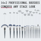 Stage costume - makeup brush set Anka Bella
