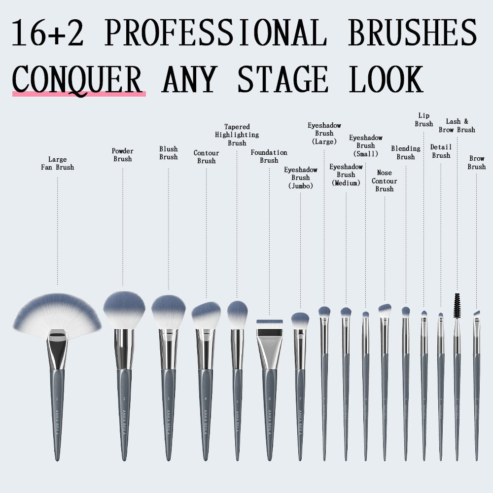 Stage costume - makeup brush set