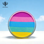 Anka Bella Water-Activated Matte Face Body Paint - 30g Mermaid Rainbow Cake for Kids & Adults Anka Bella