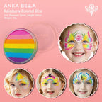 Face Painting rainbow base cakes, Anka Bella（New style） Anka Bella