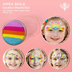 Face Painting rainbow base cakes, Anka Bella（New style） Anka Bella