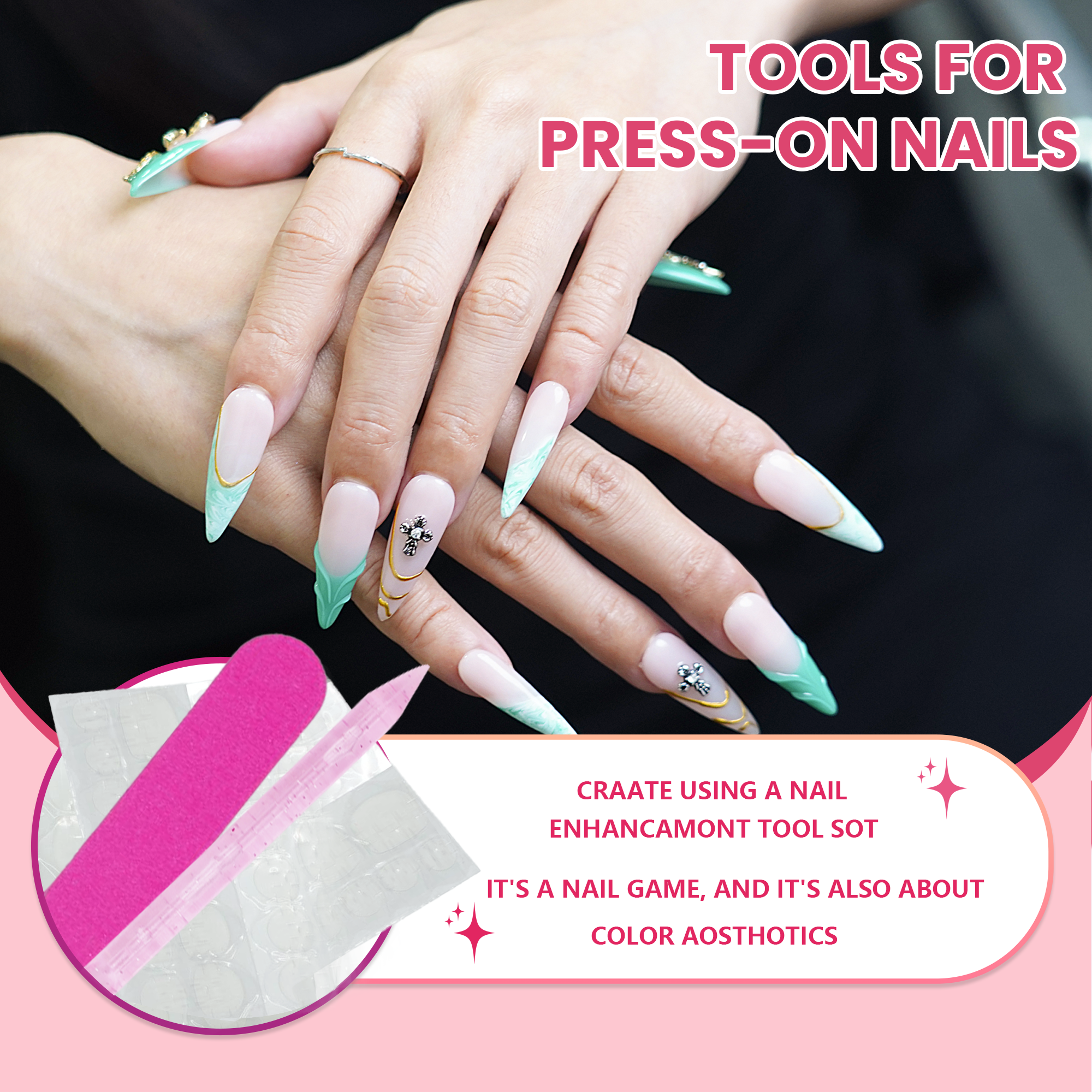 Opal glitter nails-Anke Bella