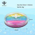 Anka Bella Water-Activated Matte Face Body Paint - 30g Mermaid Rainbow Cake for Kids & Adults Anka Bella