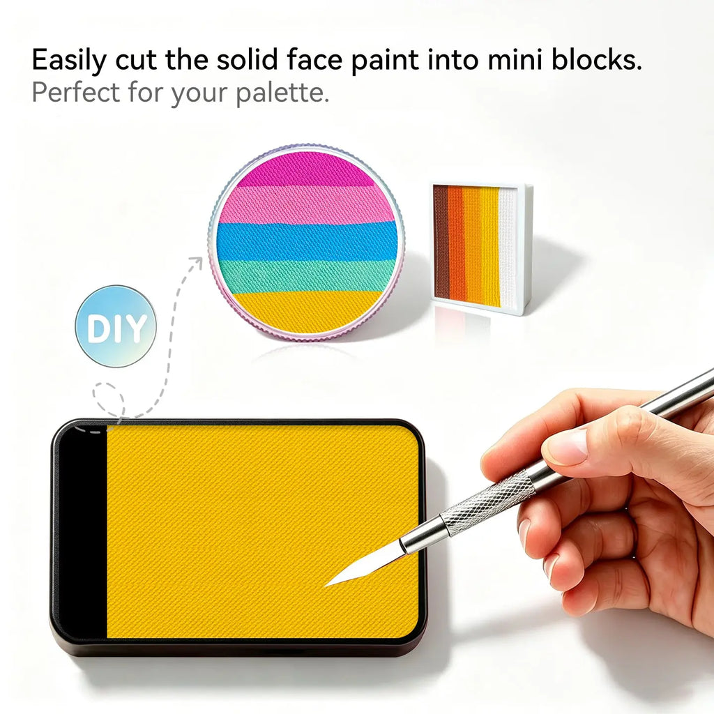 Anka Bella Matte Lemon Yellow Face Paint 50g, Skin-safe for Kids Party & Halloween Anka Bella