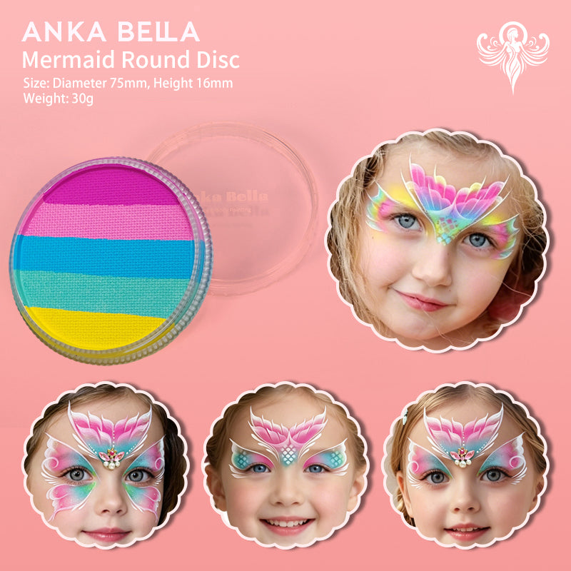 Face Painting rainbow base cakes, Anka Bella（New style） Anka Bella