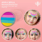 Face Painting rainbow base cakes, Anka Bella（New style） Anka Bella