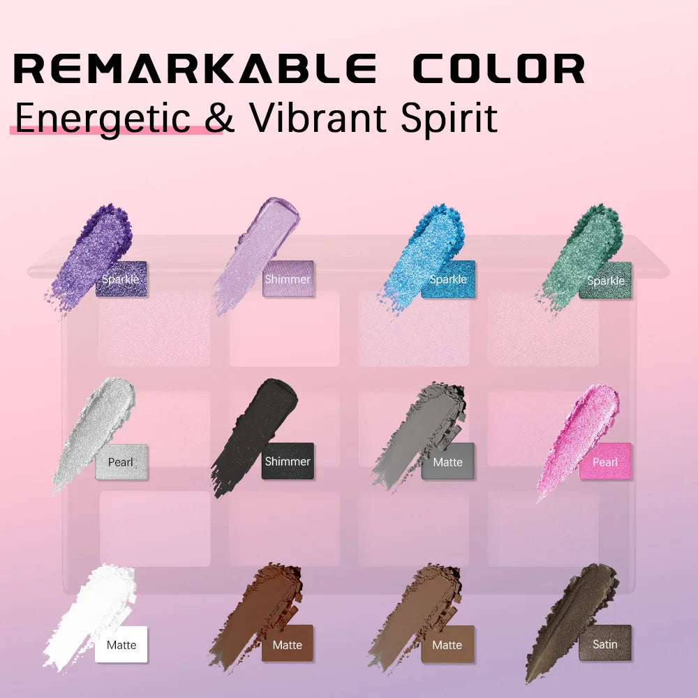Modern Vibrance /Western Dazzle 12-color eyeshadow palette Anka Bella