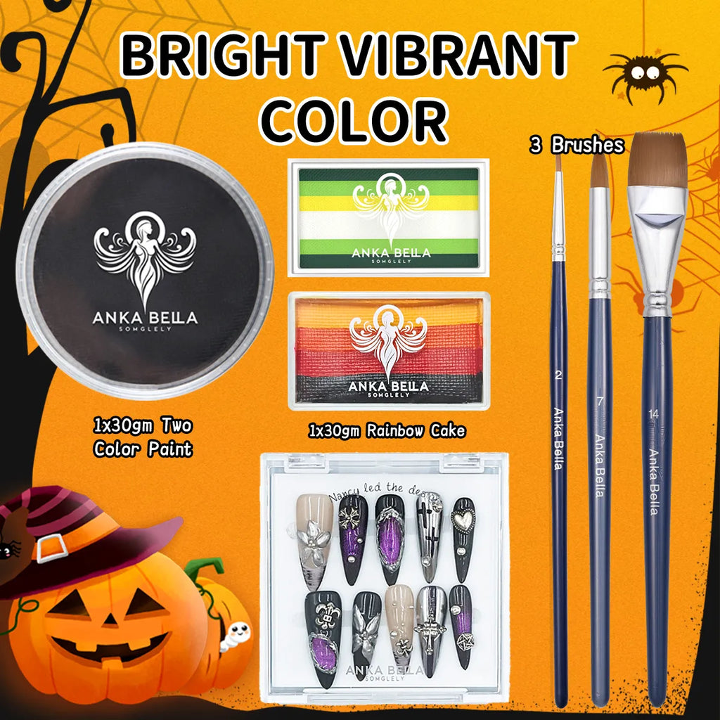 Halloween Face Paint Kit – Safe, Washable & Fun for All Ages