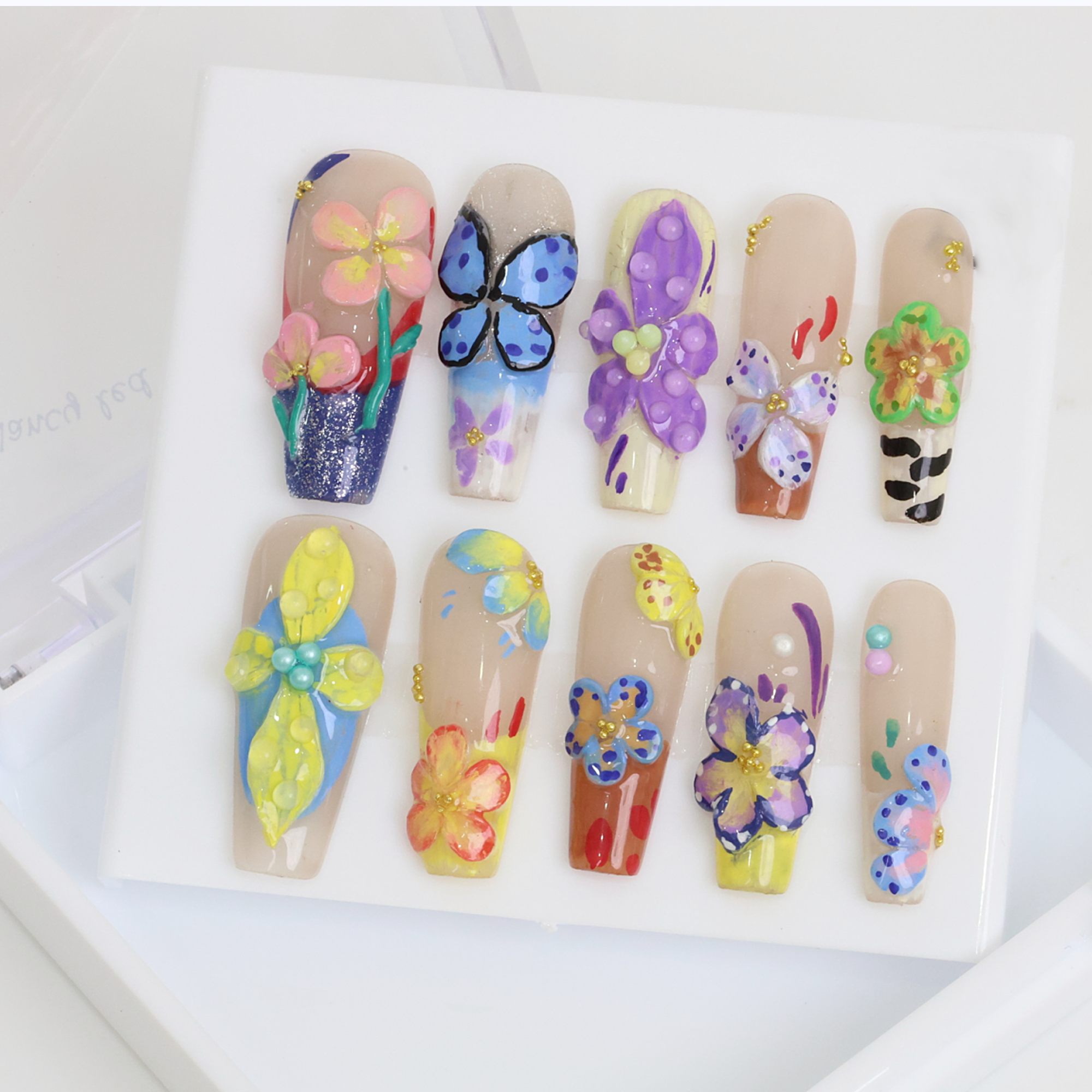 Tropical Floral Nails-Anka Bella