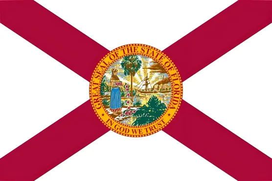 Pintura de la bandera de un estado estadounidense
