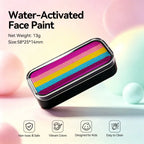 Anka Bella water-activated candy rainbow face paint tin palette, 13g 58x25x14mm non-toxic vibrant colors designed for kids easy to clean costume makeup