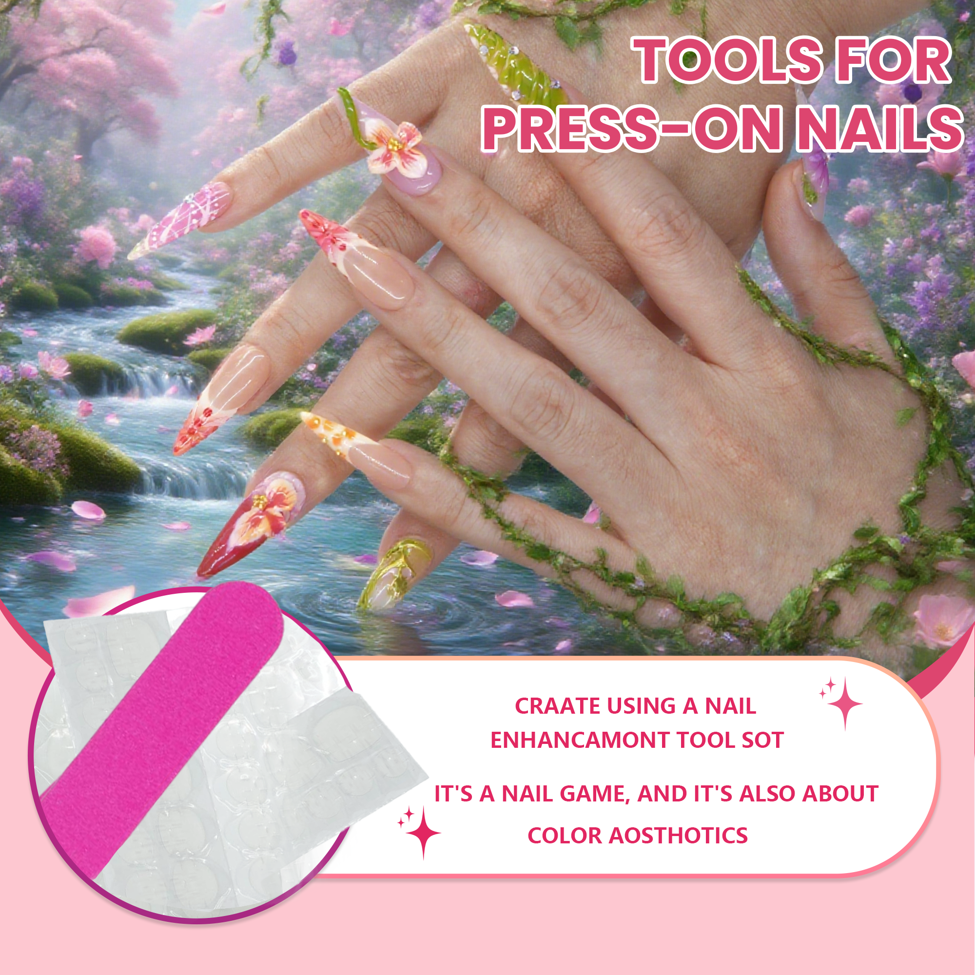 Rose Honey Shadow Nails-Anke Bella