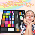 24-Color Face Painting Kit for Kids – Safe,  Fun with 30 Free Tutorial Videos Anka Bella