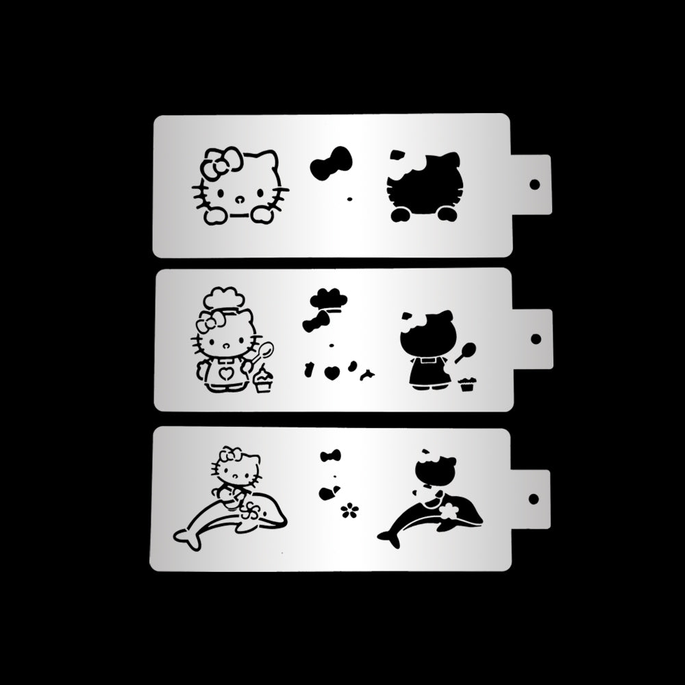 Hello Kitty Stencils for Face Painting