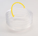 Botella pulverizadora portátil y cubo plegable para lavar cepillos
