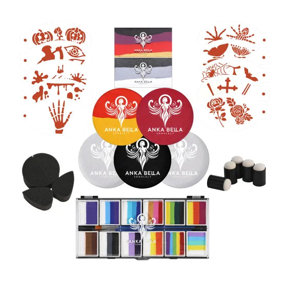 Kit de pintura facial de Halloween, Ankabella 