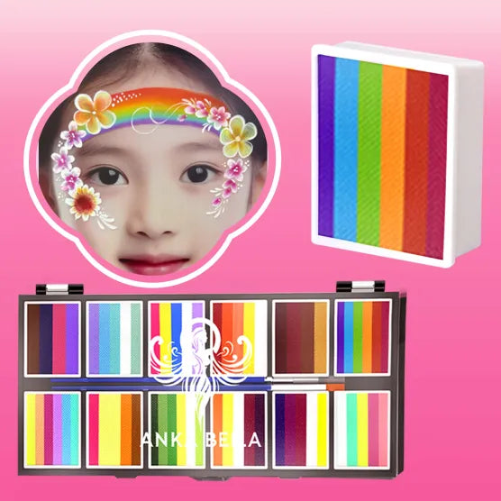 All-in-One Face Painting Kit with 129 Pro Lessons – Creative Set for Artists & Beginners