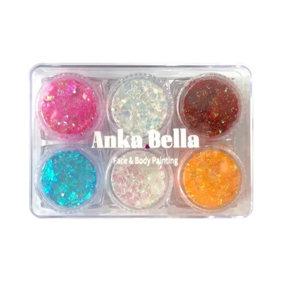 Serie de lentejuelas de 6 colores