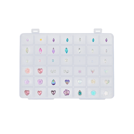 Kit 3D de pegatinas de diamantes y flores para pintar la cara