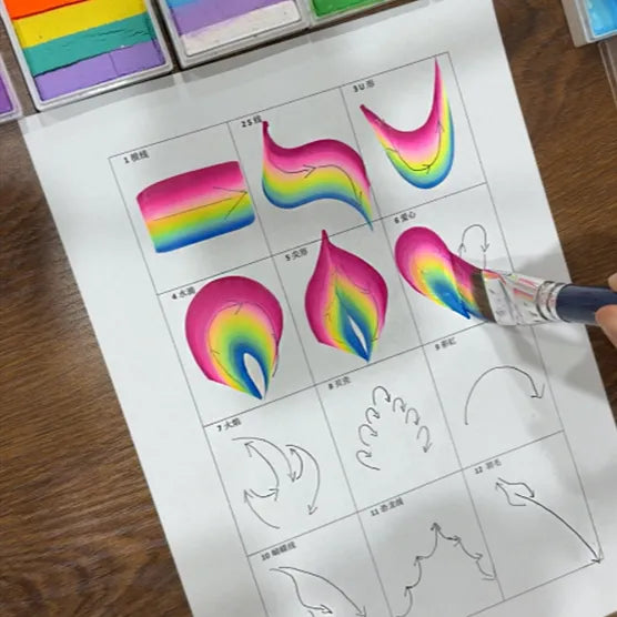 Face Painting One Stroke Line Practice Sheet Copying Training Face Painting One Stroke Line Practice Sheet Copying Training
