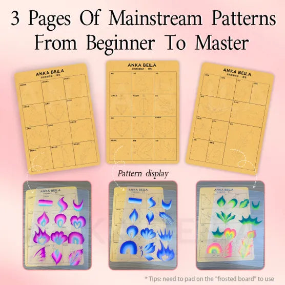 Face Painting One Stroke Line Practice Sheet Copying Training Board Practice Board