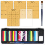 Face Painting One Stroke Line Practice Sheet Copying Training Board Practice Board Anka Bella