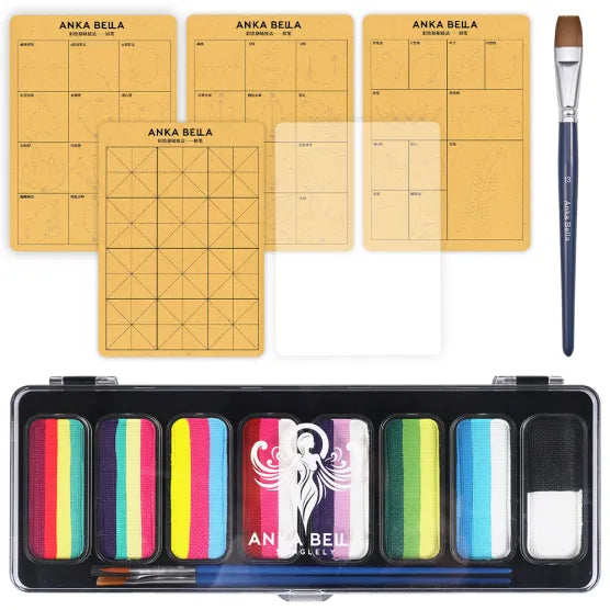 Face Painting One Stroke Line Practice Sheet Copying Training Board Practice Board