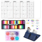 Face Painting One Stroke Line Practice Sheet Copying Training Board Practice Board Anka Bella