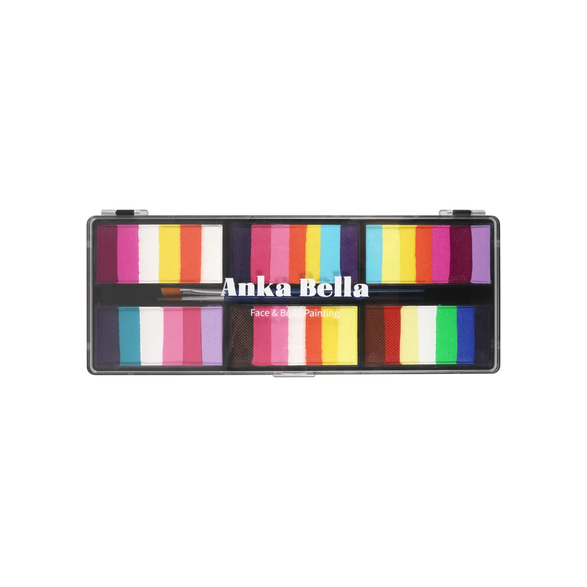 Disco de 12 colores para pintura facial de modelo maestro internacional Anka Bella