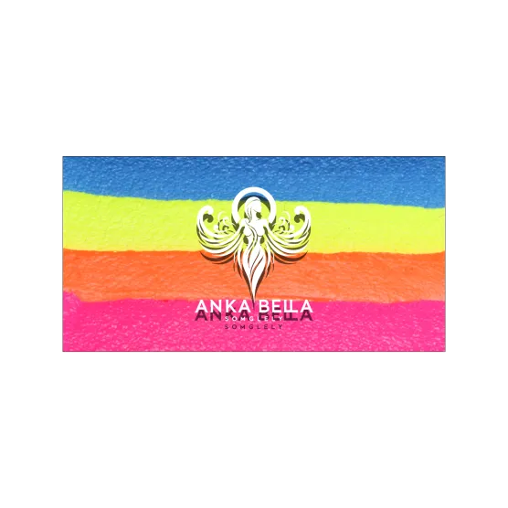 Rainbow Bar  Split Cake Coloring effect Face paint, Anka bella