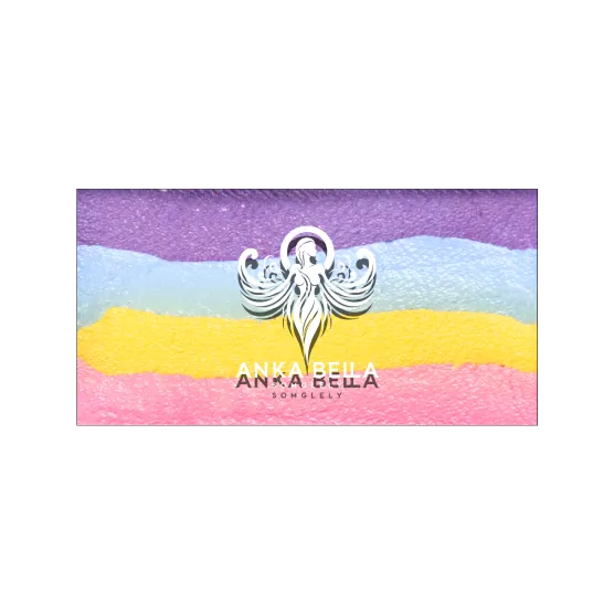 Pastel partido con barra arcoíris, efecto colorante, pintura facial, Anka bella