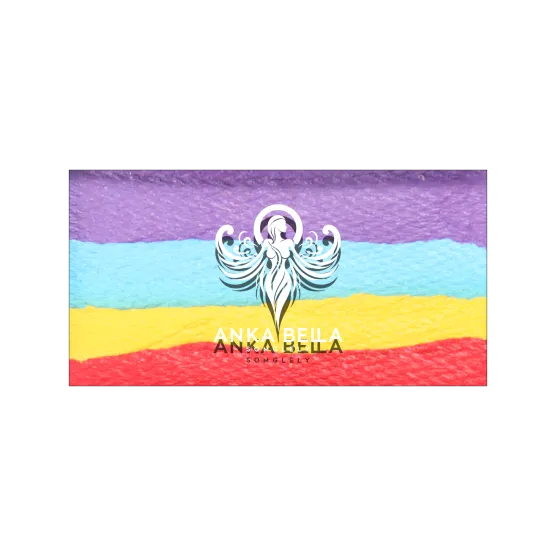 Rainbow Bar  Split Cake Coloring effect Face paint, Anka bella