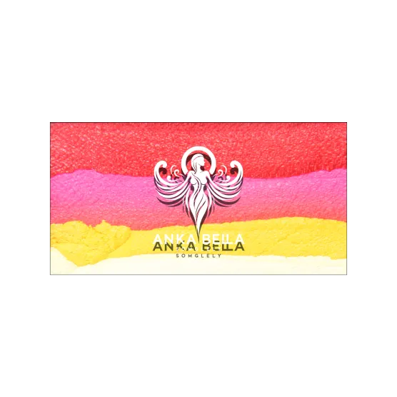 Pastel partido con barra arcoíris, efecto colorante, pintura facial, Anka bella